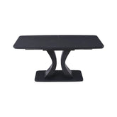 Delta 160 - 200cm Extendable Charcoal Dining Table with 6 Chairs - Pendle Village Furniture